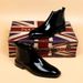 Chelsea Boots Men's Glossy Leather Boots Small Square Head Short Boots High Top Business Leather Shoes Patent Leather Men's Boots_vogvips.com