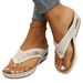 Women's Shoes Summer Large Size Women's Shoes Wedge Heel Clip Toe Sandals Style Casual And Comfortable Polyurethane Sole_vogvips.com