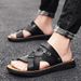 Men’s Shoes Men's Sandals Summer New Outdoor Breathable Soft Bottom Beach Shoes British Style Trend Large Size Sandals For Men_vogvips.com
