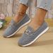 Women's Casual Single Shoes Spring Solid Color Round Toe Low Top Soft Sole Work Loafers Style New_vogvips.com