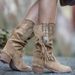 Women's Ankle Boots Mid Calf Boots Thick Heels Foreign Trade New Martin Boots British Style Fashion Retro Women's Boots_vogvips.com