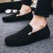 Men’s Shoes Summer Cloth Shoes, Toes Shoes, Men's Casual Shoes, Korean Style, Trendy Lazy One Step Canvas Shoes, Size 45 Men's Shoes_vogvips.com