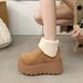 Thick-Soled Height-Increasing Snow Boots For Women, Fleece-Lined Style Short Boots, 2024 New Winter_vogvips.com