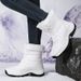 Women's Winter Snow Boots With Fleece Lining - Waterproof PU Leather High-Top Boots For Outdoor Travel & Casual Wear_vogvips.com