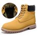 Men's & Women's Genuine Leather Martin Boots - Unisex Winter Snow Boots With Faux Fur Lining, Waterproof & Breathable For Outdoor Adventures_vogvips.com