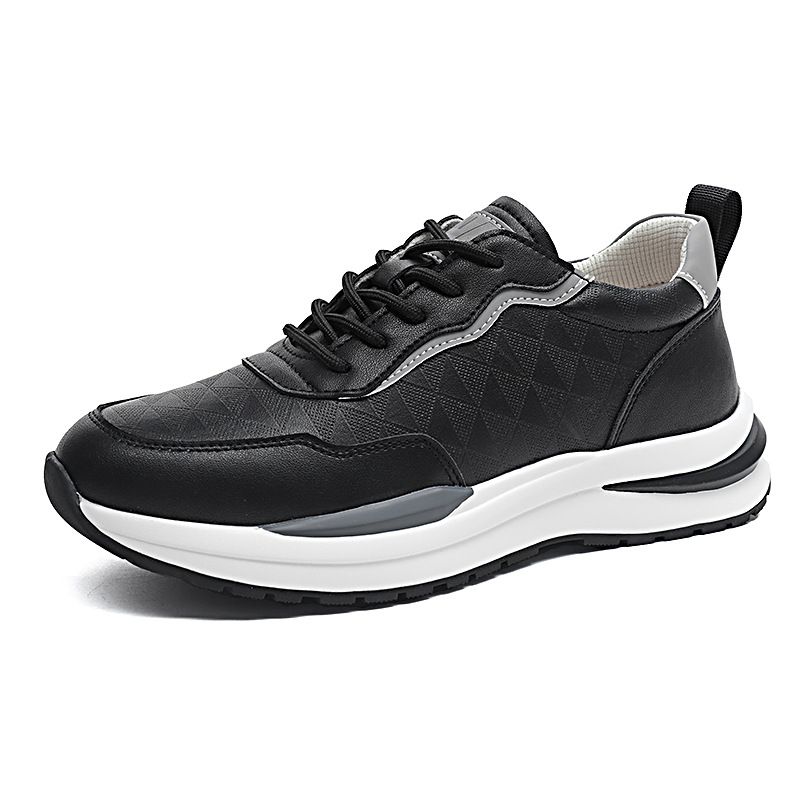 Men's Shoes Leather Cowhide White Shoes Men's Sports Shoes Board Shoes Men's Breathable Casual Sports Shoes_vogvips.com