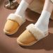 New In Autumn And Winter! Fleece Warm Cotton Mop Thick-bottomed Plush Male And Female Couples Warm Cotton Slippers For Indoor And Outdoor Use_vogvips.com