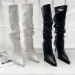 Sexy Winter Women High Boots Fashion Pointed Toe Stiletto Heel Long Boots Ladies Elegant Knee High Boots Shoes Botas De Mujer_vogvips.com