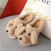 2021 Autumn Winter Cute Cartoon Cotton For Men And Women Indoor Warm Teddy Dog Slippers Full Coverage Thick Sole_vogvips.com
