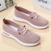 Women's Shoes Breathable Light Comfortable Casual Shoes Flying Woven Shoes_vogvips.com