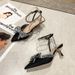 Summer Fashion Bowknot New Rhinestone Pointed Toe Stiletto For Women, 42, European And American Style, Closed-toe_vogvips.com