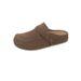 Women's Genuine Leather Birkenstock-Style Sandals - Slip-On Round-Toe Slide Sandals With Thick Rubber Sole, Comfortable Open-Back House Shoes_vogvips.com