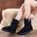 1178225343@qq.com Women's 2025 New Autumn Winter Fleece Lined Thickened Cowhide Warm Snow Cotton Shoes Versatile Casual Boots_vogvips.com
