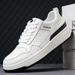 Suitable For All Seasons Trendy Caual 2025 Spring New Genuine Leather Breathable Thick-Soled Height-Increaing White Sneaker For Men Niche_vogvips.com