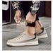 Board Shoes Inner Height Increase Cowhide Breathable Leather Sot Sole One Pedal Casual Shoes_vogvips.com