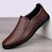 European Warm Series 2025 New Autumn Winter Driving Slip-On Business Men's Casual Leather Shoes Soft Sole Dad Loafers_vogvips.com