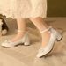 New Chinese-style Retro High-heeled Traditional Chinese Fashion Hanfu Ancient-style Cheongsam Shoes, Mary Jane Shoes_vogvips.com