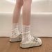French-style Sweet Bow-tie Closed-toe Slippers For Women, 2026 Spring-summer New Thick-soled Slip-on Shoes_vogvips.com