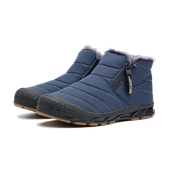 Winter Fashion Men's Outdoor Waterproof Non Slip Warm Five Finger Snow Boots Daily Youth Cotton Shoes_vogvips.com