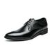 Euro Step Brogue Pointed Formal Casual British Style Leather Shoes Men's Loafers_vogvips.com