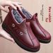 Winter New Cotton Shoes For Women, Middle-aged And Elderly Mom Slip-on Women's Shoes, Fleece-lined, Thickened,_vogvips.com