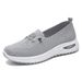 Women's Cross-border Women's Footwear Large Size Casual Fly-knit Breathable For Mothers Slip-on Lazy Cloth Shoes_vogvips.com