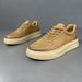 Men's High-End Leather Board Trendy Toe Layer, Cowhide, Men's Small White Shoes, Versatile, Fashionable, Thick Soled_vogvips.com
