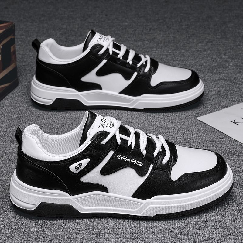 Men's Casual Sneakers Low Top Breathable Lightweight Round Toe Fashionable Shoes For Daily Wear Low Top Flat Bottomed Versatile Breathable Men's Shoes_vogvips.com