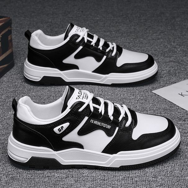 Men's Casual Sneakers Low Top Breathable Lightweight Round Toe Fashionable Shoes For Daily Wear Low Top Flat Bottomed Versatile Breathable Men's Shoes_vogvips.com