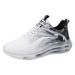 Men's plus Size Running Shoes Breathable Leather Upper Shock Absorbing Casual Style Height Increasing Versatile Shoes for Teenagers And Students_vogvips.com