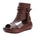 Foreign Trade Export Roman Shoes For Women, Summer Casual Fashion 2024 New High-Top Height-Increasing Wedge Sandals With_vogvips.com