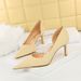 3226-A1 Style Sexy Nightclub Slim Shadow Stripe Zebra Fine High Heel Shallow Cut Side Hollow Women's Single Shoe_vogvips.com