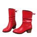 New Plus Size Fashion For Women In Autumn Winter, With Sloping Heel And A Pointed Midsole, Women's Martin Boots_vogvips.com