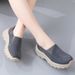 Women's Sneakers 2025 Spring Summer New Korean Fashion Breathable Genuine Leather Rocking Shoes Casual Thick Sole Shoes_vogvips.com