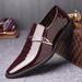 New In Plus Size Pointed Shiny Patent Business Formal Wear, With An Increased Height For Men's Leather And Wedding Shoes_vogvips.com