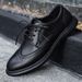 Large Size 47 Buine Caual Leather For Men, All-Seaon Flat Profeional Work Shoe, Brogue Carved Cowhide Men'_vogvips.com