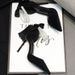 2024 New Spring Black Pointed Toe Stiletto High Heels Women's Fashion Bowknot One-Strap Sandals Wholesale_vogvips.com