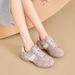 Genuine Leather Thick-soled German Training For Women, 2026 Spring New Versatile Casual Sports Sneakers, Retro Forrest_vogvips.com