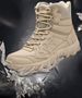 Outdoor High-top Boots Men Anti-slip Flat Comfortable Combat Boot Men Breathable Wear-resistant Casual Lace-up Hiking Shoes Men_vogvips.com