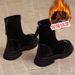 French Chunky Heel Short Women 2025 New Autumn Winter High-End Slim Nude For Petite Thick Sole Street Style Martin Boots_vogvips.com
