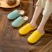 Cotton Women In Autumn Winter, Slip 2025 New Indoor Home Use, Warm And Anti Slip, Couple's Poop Feeling Slippers For Men_vogvips.com