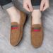 Frosted Suede Slip-on Soft-soled Suede Lazy British Style High-end Peas_vogvips.com