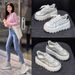 Little White Shoes Thick Sole Inner Height Increase Women's Retro Casual Sports Comfortable Female Student Board Shoes_vogvips.com