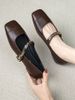 Square Toe Shallow Mouth Mary Jane Shoes Versatile And Beautiful Spring Korean Version Heel Flat Soft Sole Single Shoe_vogvips.com
