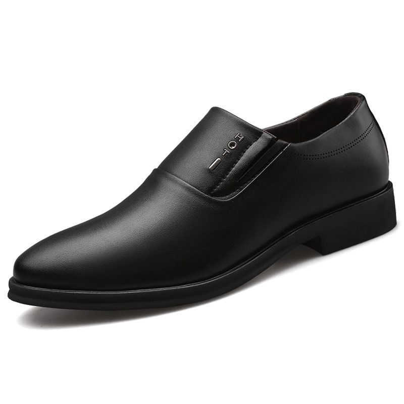 Business Dress Leather Perforated Breathable Men's Hollow Out Single Versatile Casual Shoes_vogvips.com