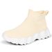 Men's Children's Shoes Men's New High Top Elastic Socks Children's Shoes Men's Thick Soled Slip On Casual Sports Shoes Vacation Walking Shoes_vogvips.com