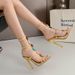 Open-toe High-heeled 2026 New Model Factory Wholesale, Elegant And Sexy Pearl T-strap Stiletto Sandals For Outdoor Wear_vogvips.com