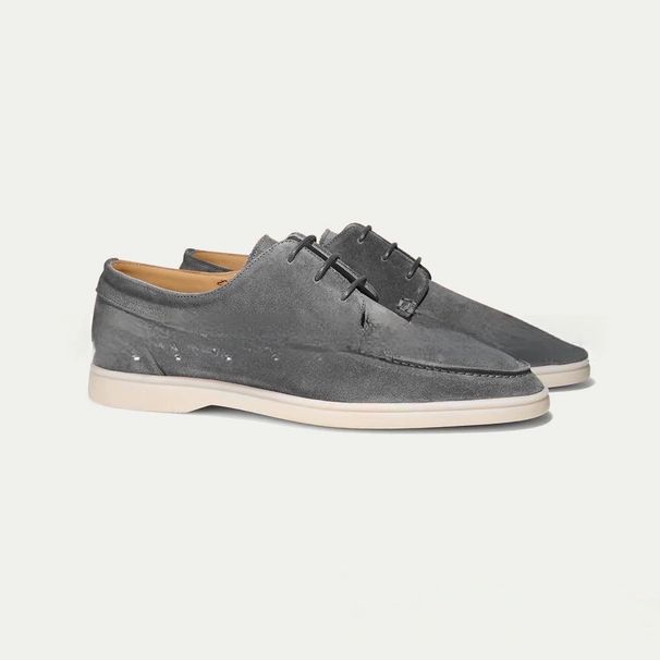 Suitable For All Seasons New British Style Front Lace Men's Large Size Casual Loafers_vogvips.com