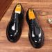Spring new business dress shoes men's leather casual men's shoes big head thick sole real cowhide commuter shoes_vogvips.com