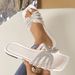 Women's Flat 2025 Summer New Style European And American Foreign Trade Large Size Fashionable Outdoor Square-toed Size 43_vogvips.com